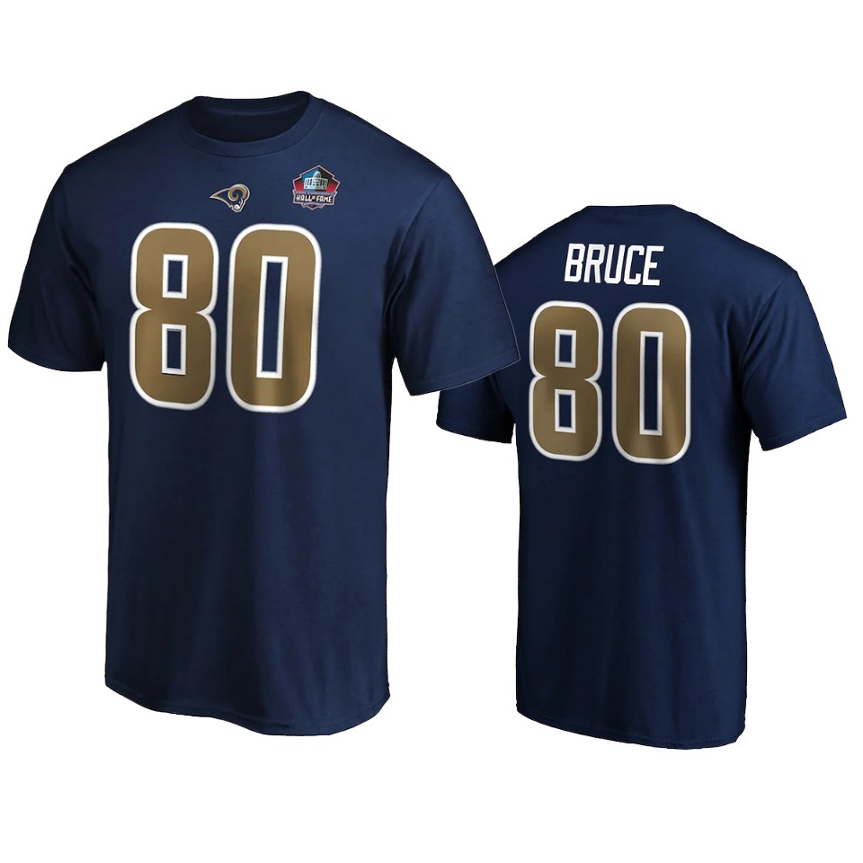rams isaac bruce navy 2020 pro football hall of fame inductee t shirt