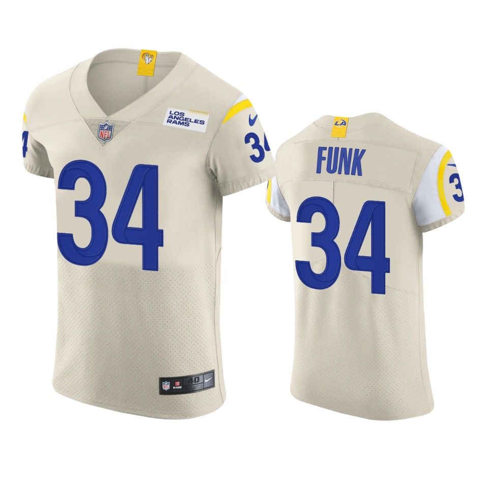 rams jake funk cream vapor elite jersey