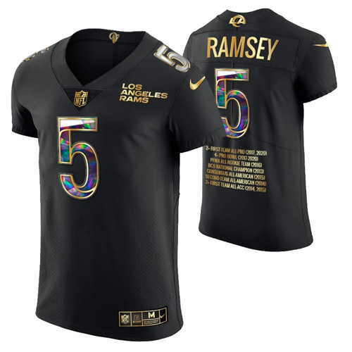 rams-jalen-ramsey-career-highlights-jersey-black-diamond-edition