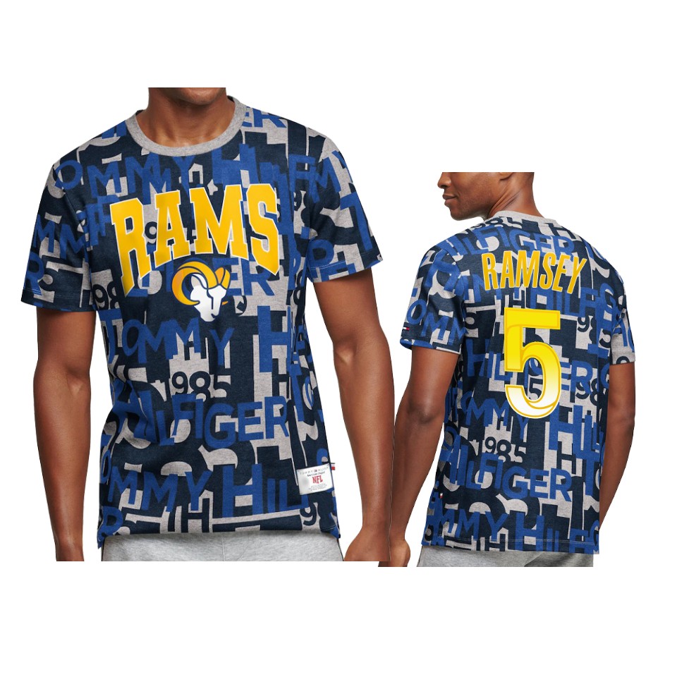 rams jalen ramsey royal all over print t shirt
