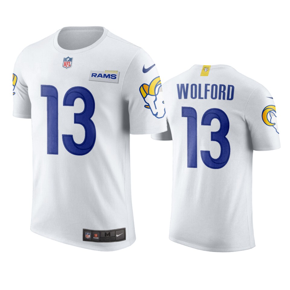 rams john wolford white t shirt