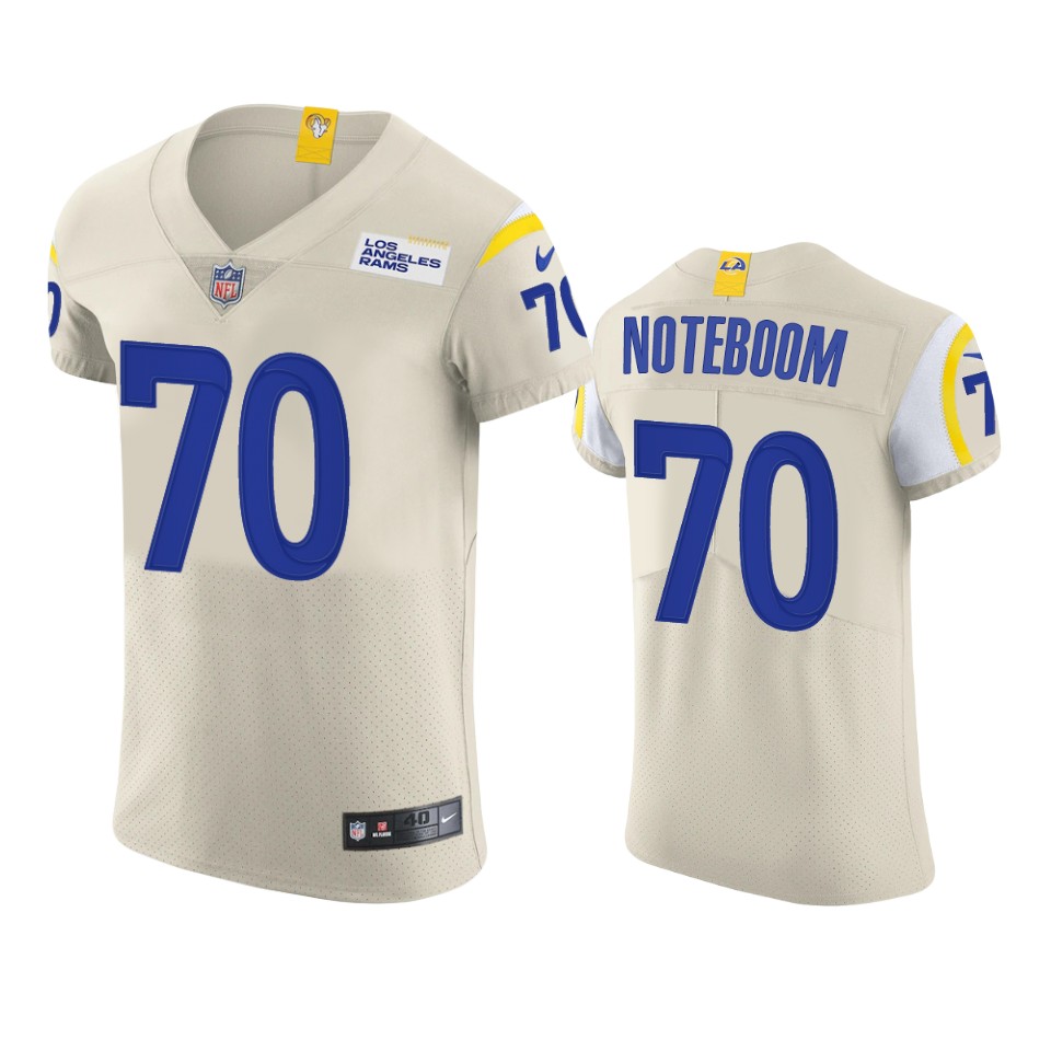 rams joseph noteboom cream vapor elite jersey