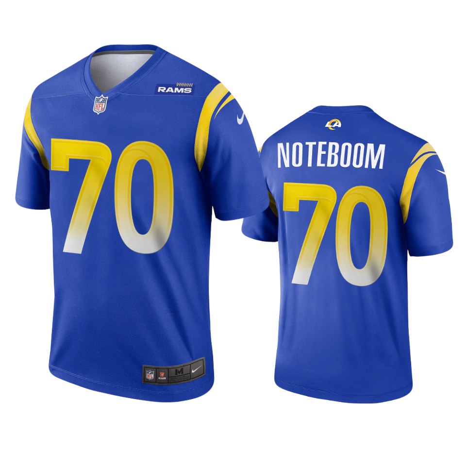 rams joseph noteboom royal 2020 legend jersey