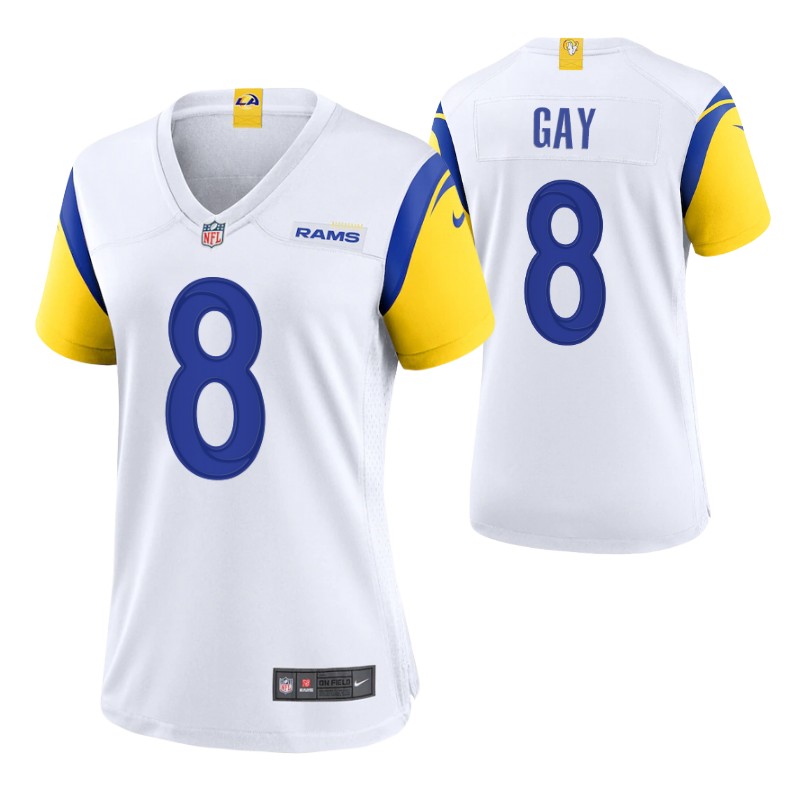 rams-matt-gay-alternate-game-women's-jersey-white