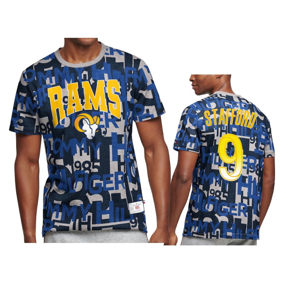 rams matthew stafford royal all over print t shirt