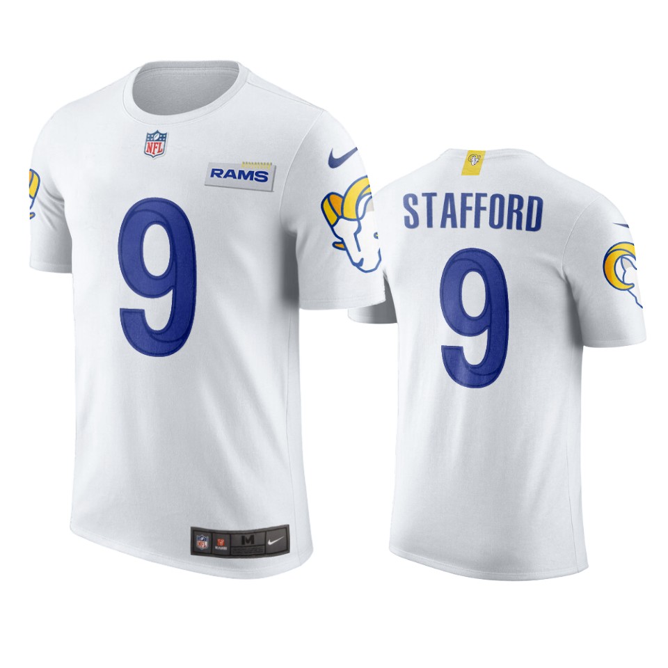 rams matthew stafford white t shirt
