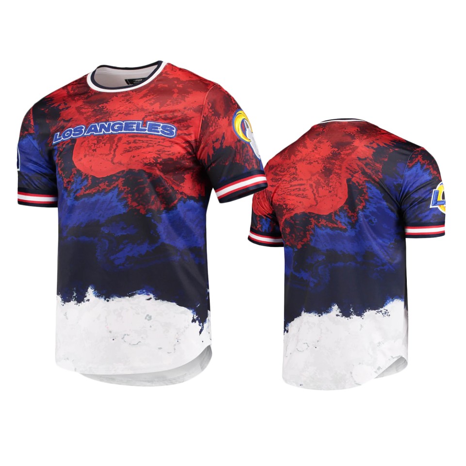rams navy americana dip dye t shirt