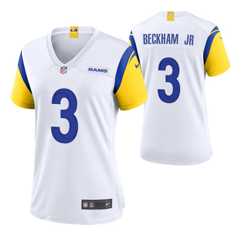 rams-odell-beckham-jr.-alternate-game-women's-jersey-white