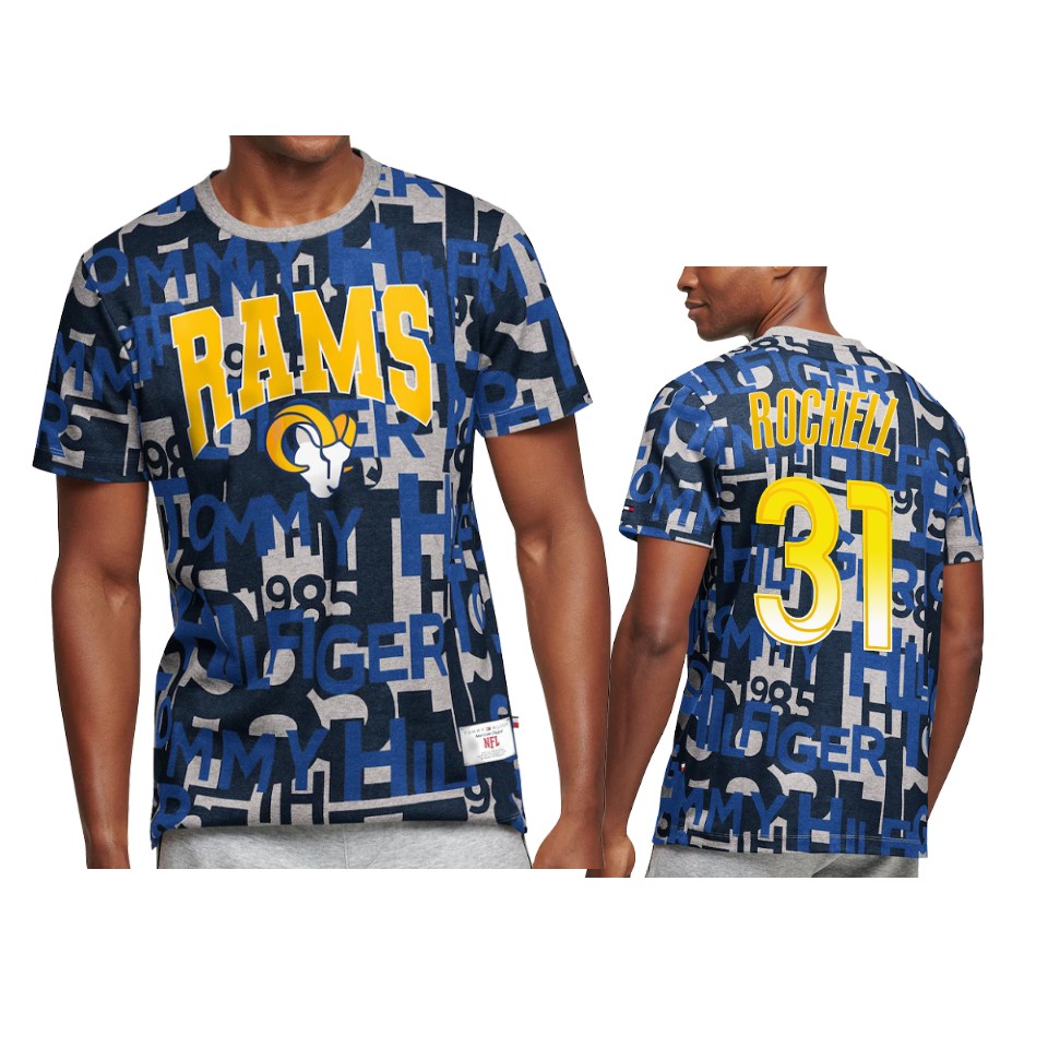 rams robert rochell royal all over print t shirt