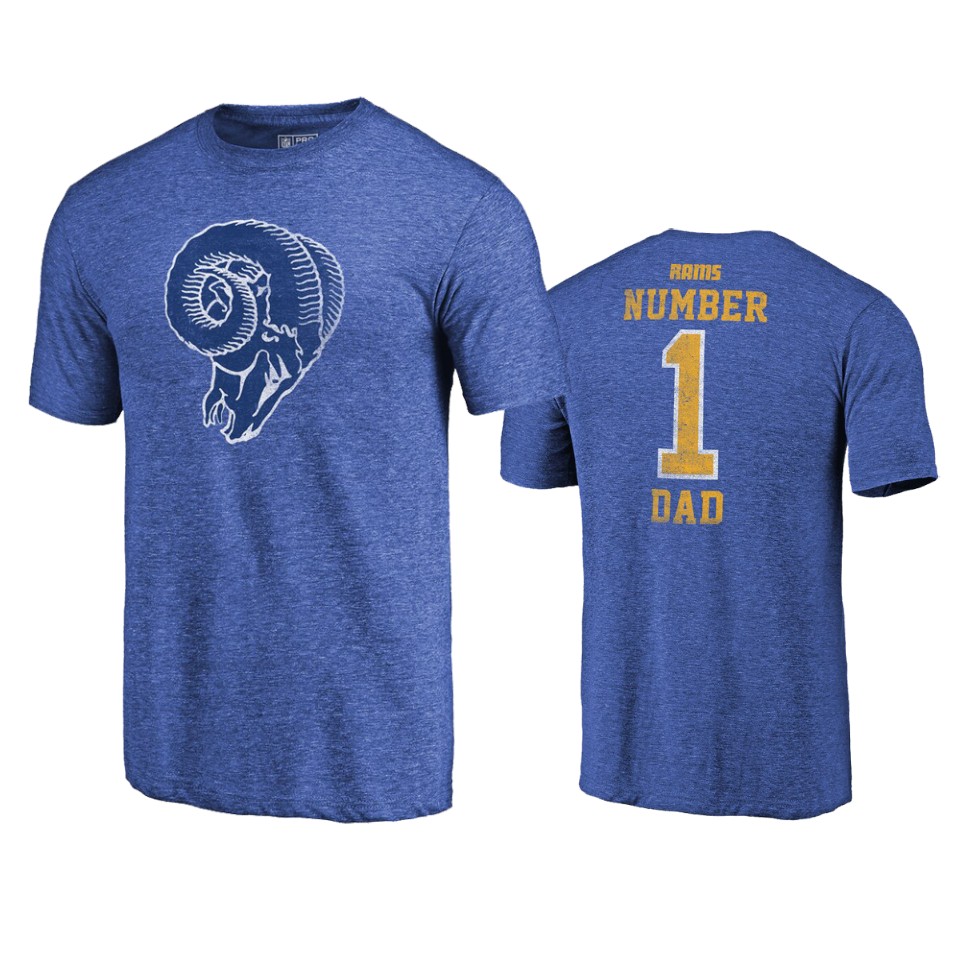 rams royal 2019 father's day greatest dad t shirt