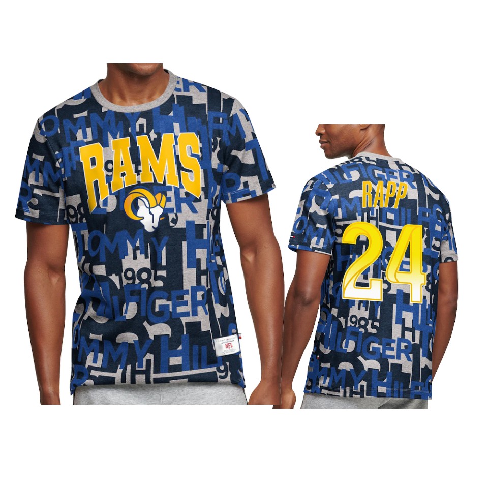 rams taylor rapp royal all over print t shirt