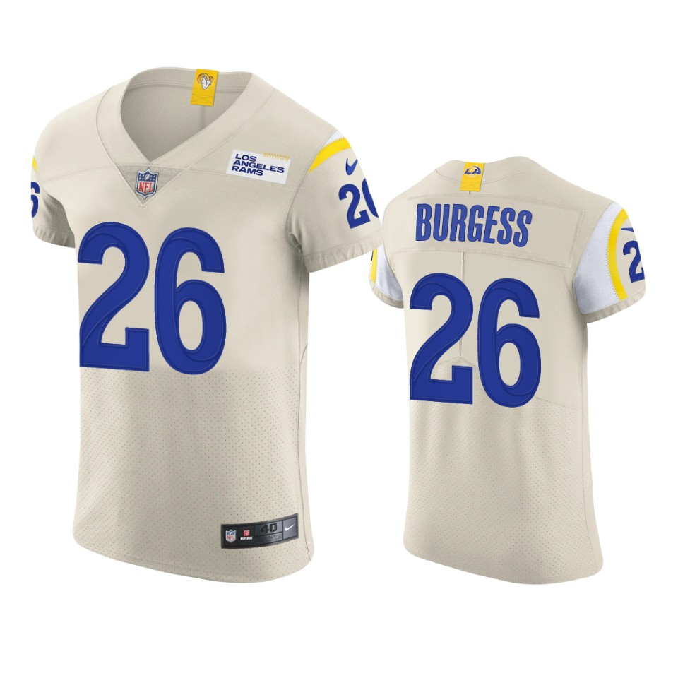 rams terrell burgess cream vapor elite jersey