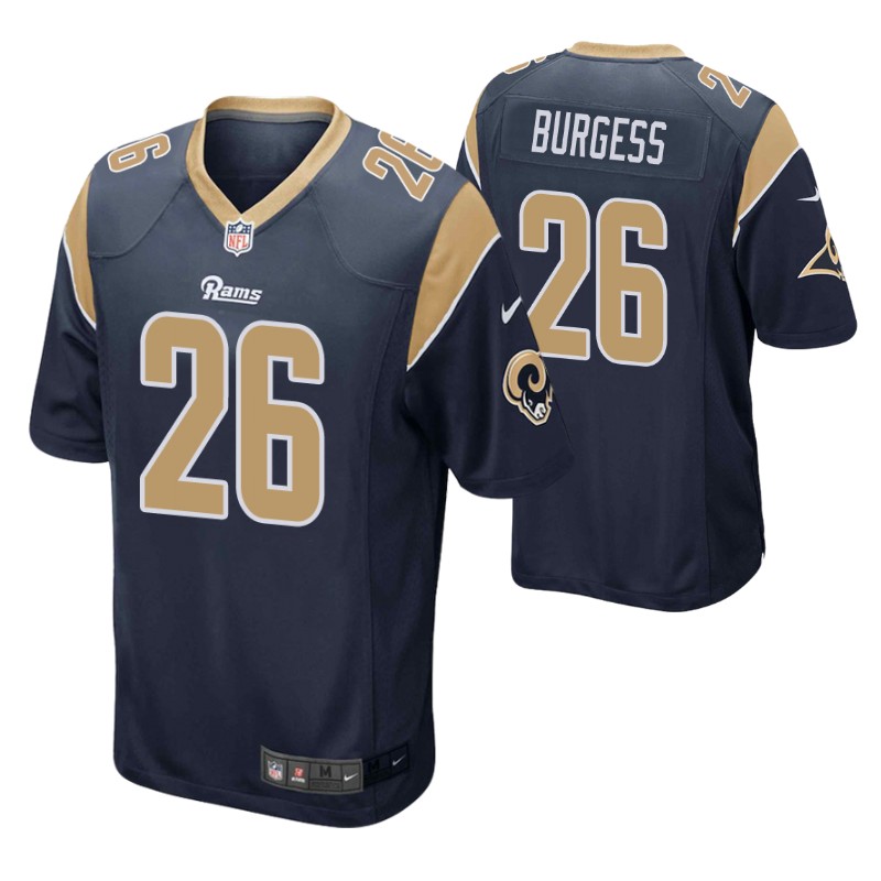 rams-terrell-burgess-game-jersey-navy-men's