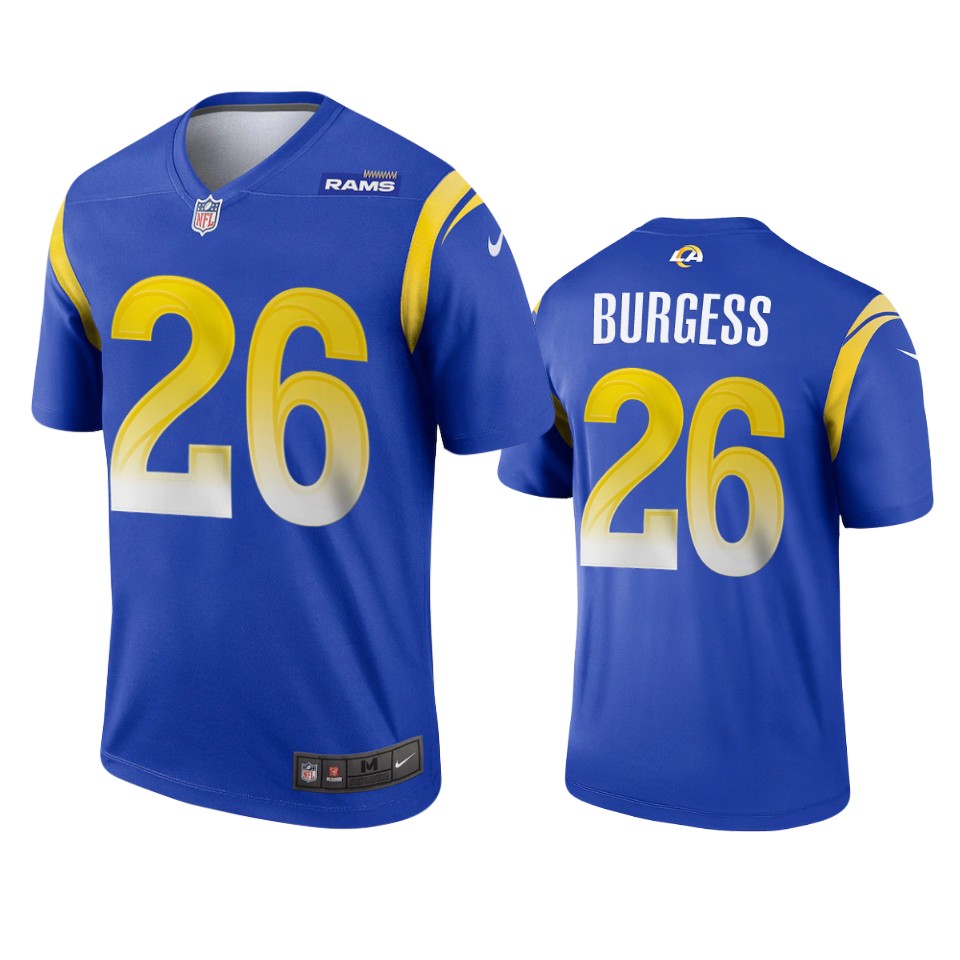 rams terrell burgess royal 2020 legend jersey