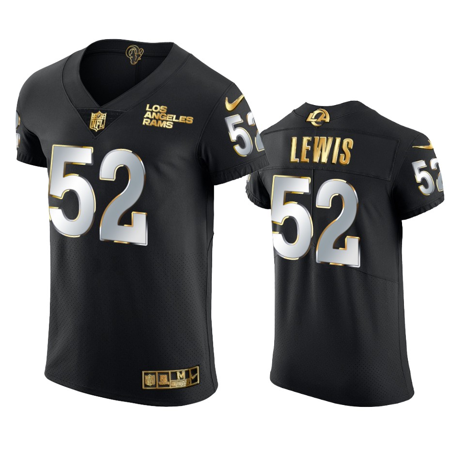 rams terrell lewis black golden edition vapor elite jersey