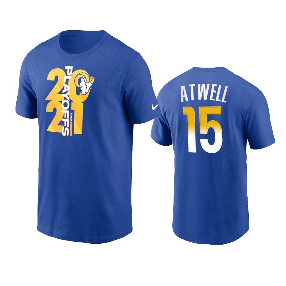 rams tutu atwell royal 2021 nfl playoffs t shirt