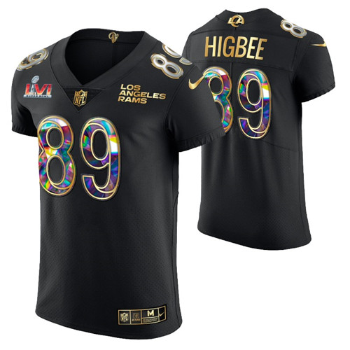 rams-tyler-higbee-super-bowl-lvi-champions-jersey-golden-editon-black