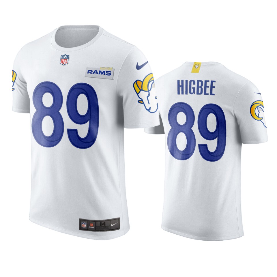 rams tyler higbee white t shirt
