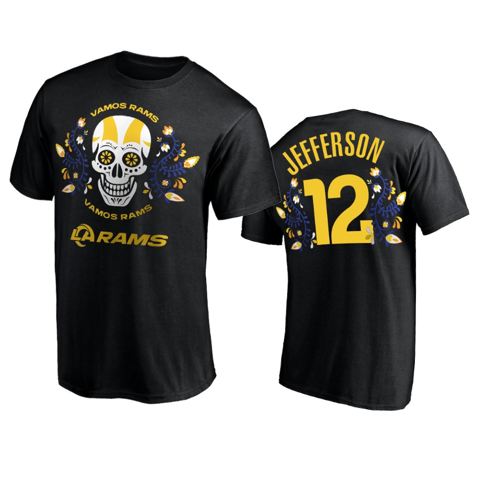 rams van jefferson black dia de los muertos t shirt