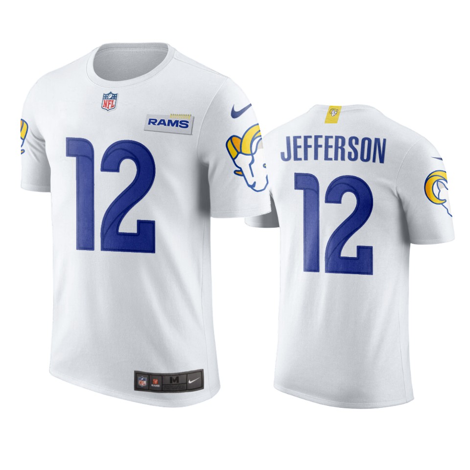 rams van jefferson white t shirt