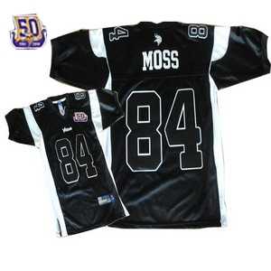 randy moss 84 minnesota vikings 50th black jersey