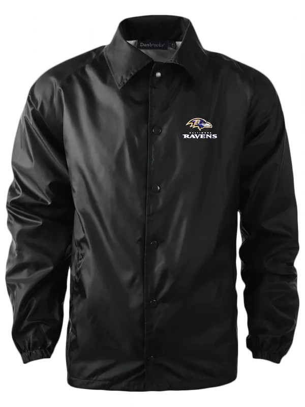 ravens black classic coaches raglan jacket