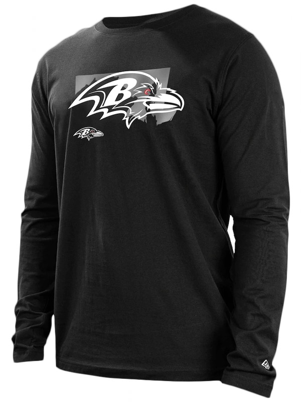 ravens black state long sleeve t shirt