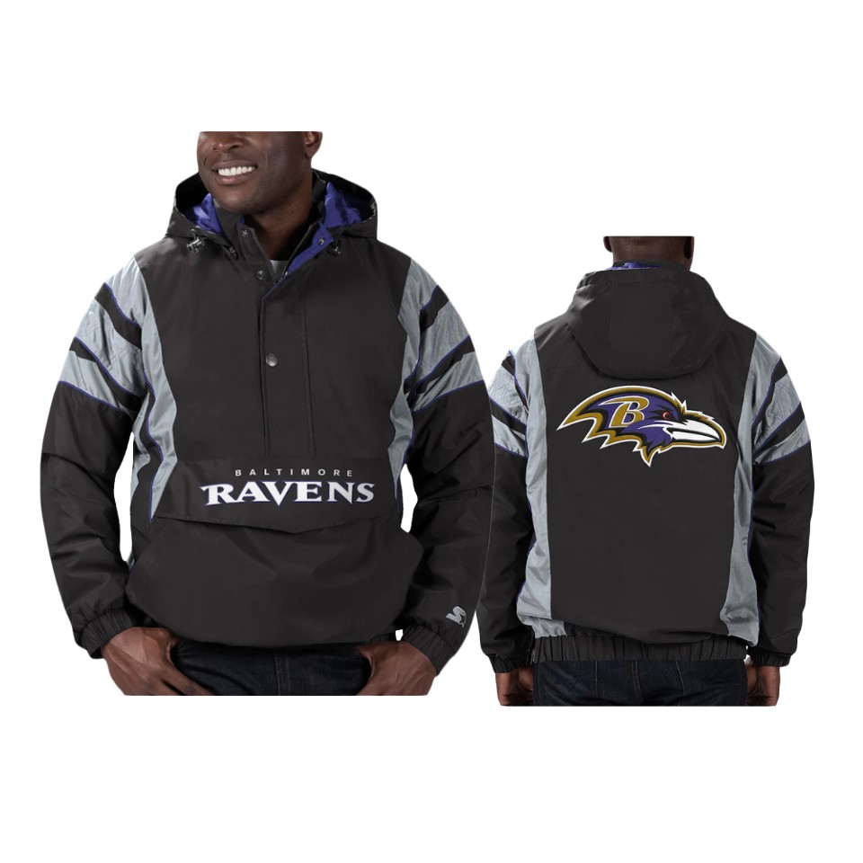 ravens black thursday night gridiron reflective stripe jacket