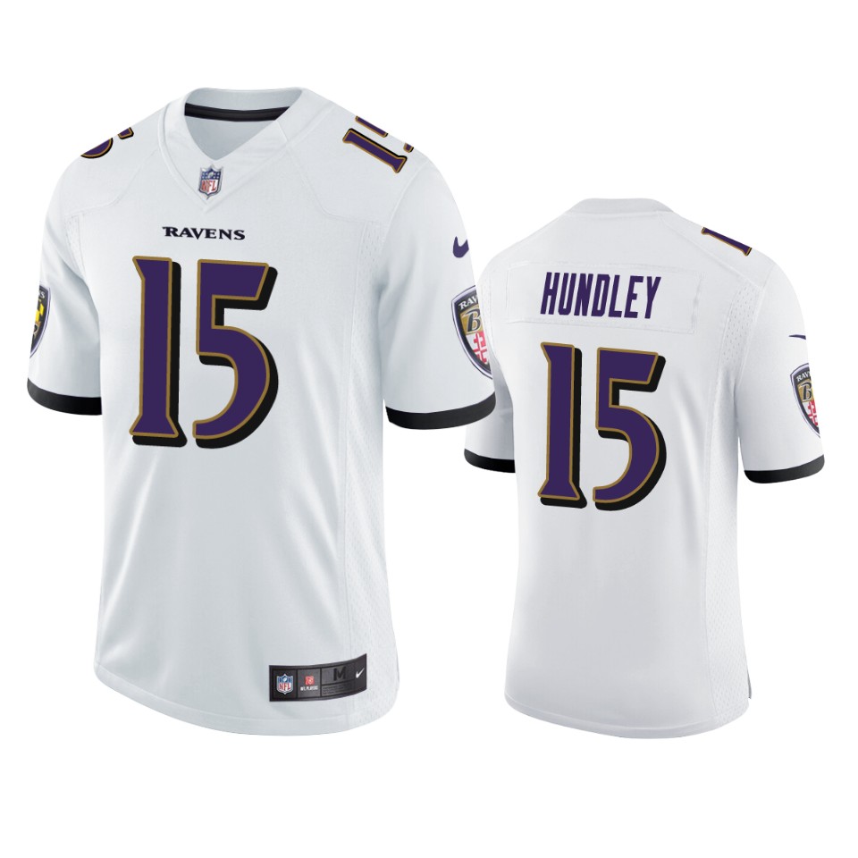 ravens brett hundley white vapor jersey