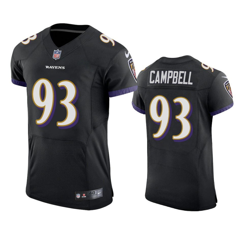 ravens calais campbell black vapor elite jersey