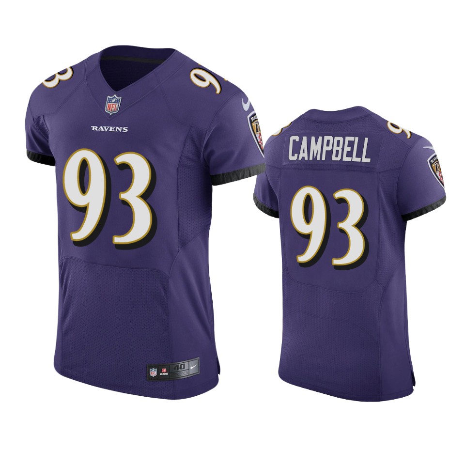 ravens calais campbell purple vapor elite jersey