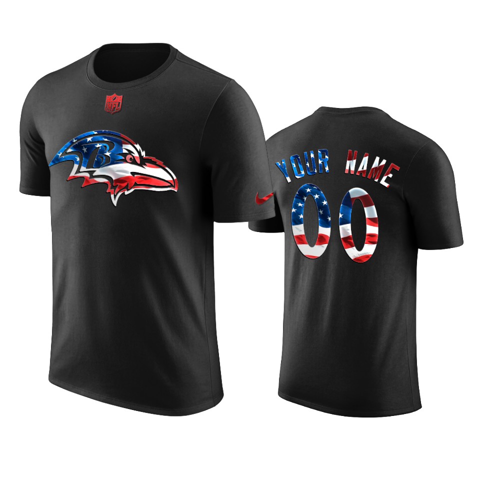 ravens custom black 2020 independence day t shirt