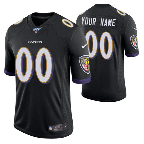 ravens-custom-jersey-limited-men's-100th-season