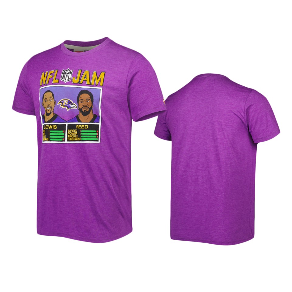 ravens ed reed & ray lewis purple nfl jam homage t shirt