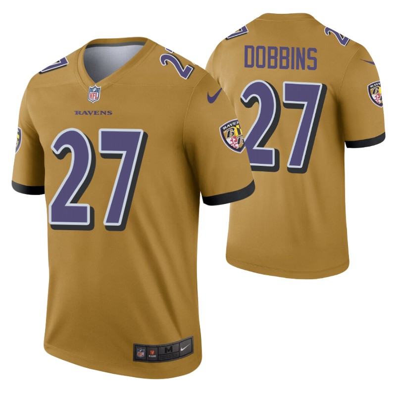 ravens-j.k.-dobbins-inverted-legend-jersey-gold-men's