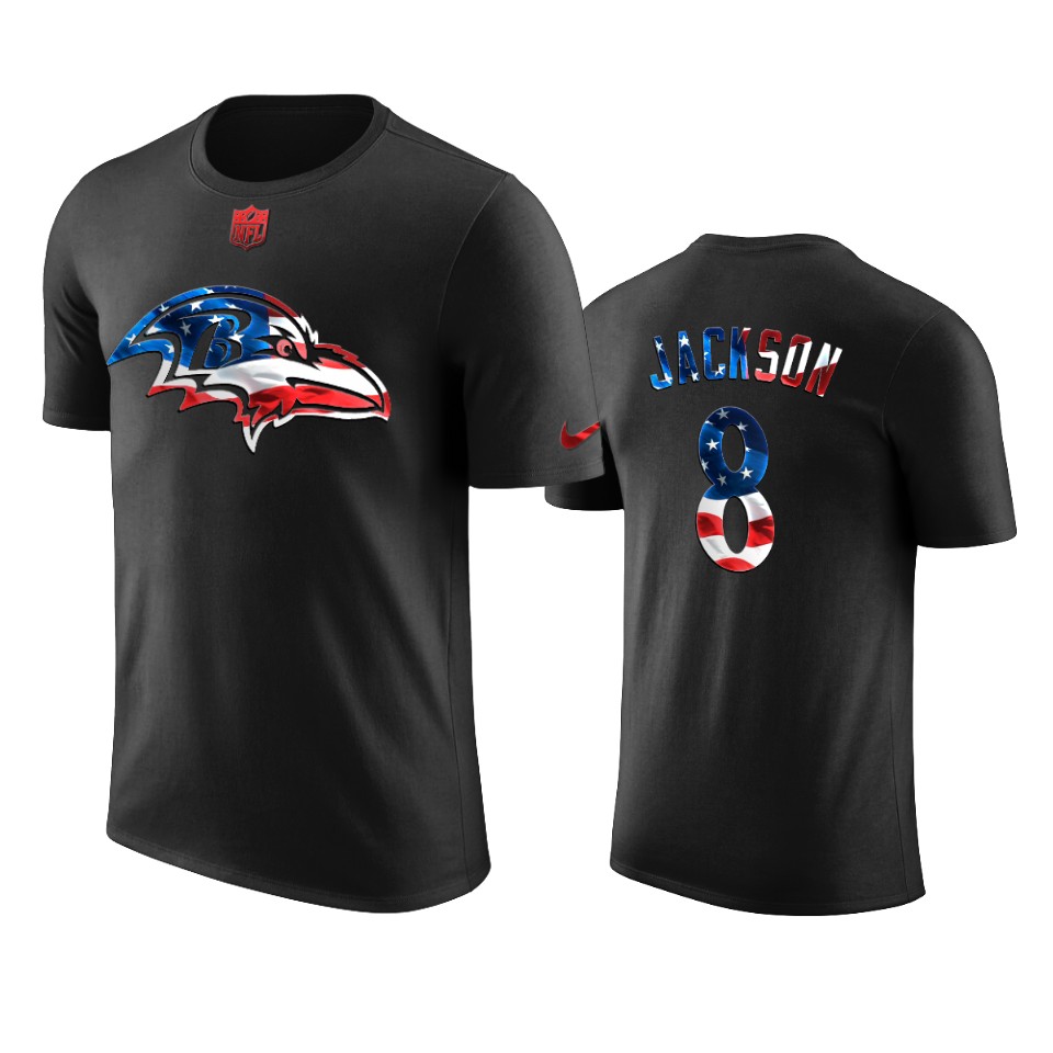 ravens lamar jackson black 2020 independence day t shirt