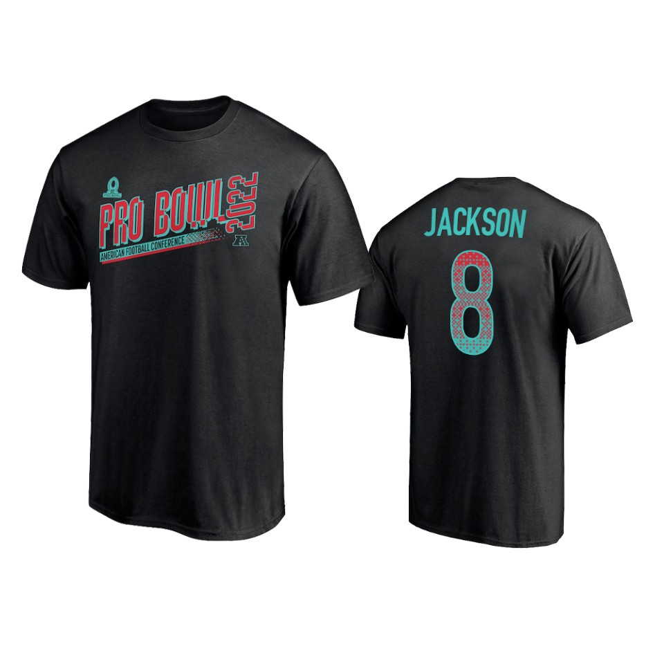 ravens lamar jackson black 2022 afc pro bowl t shirt