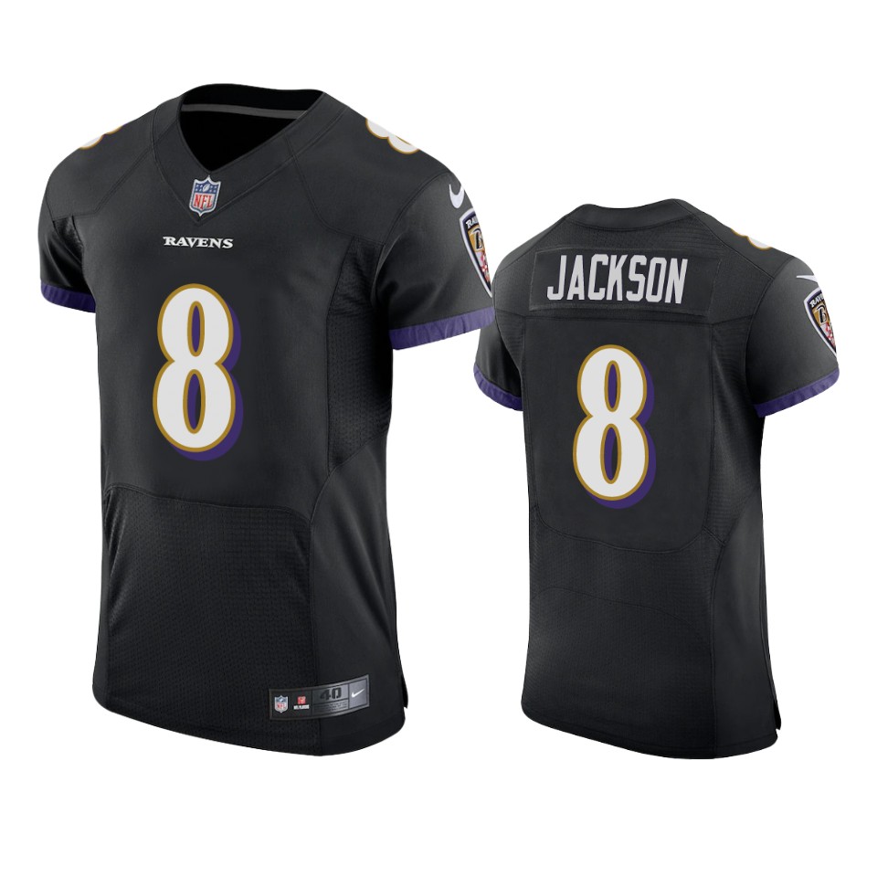 ravens lamar jackson black vapor elite jersey