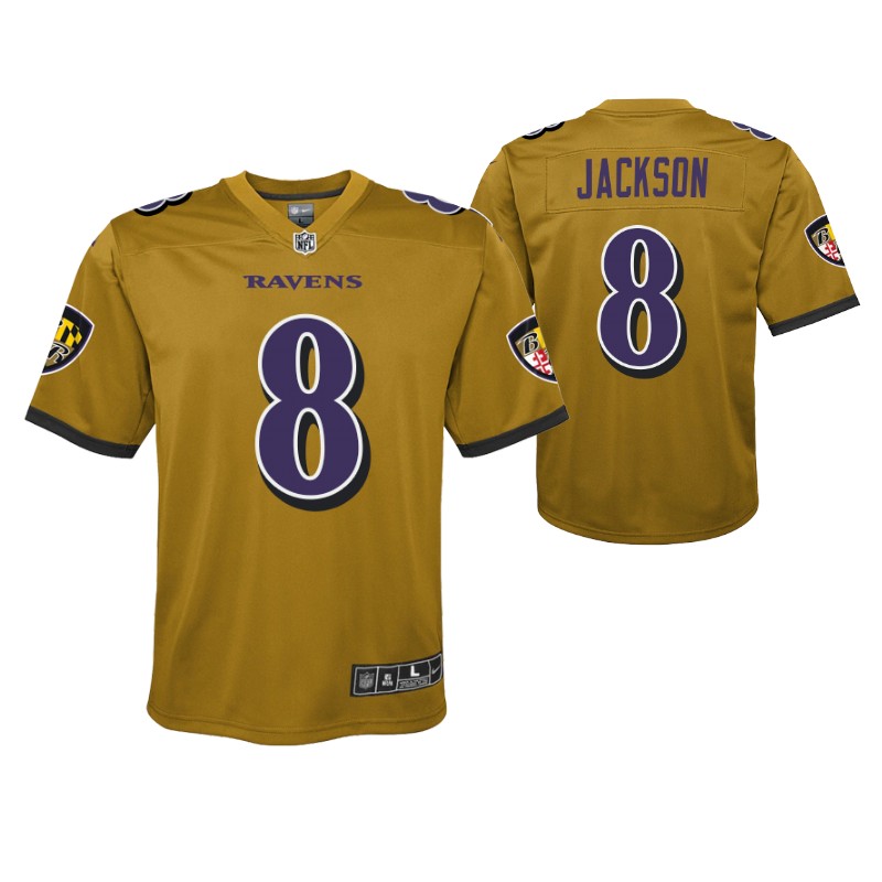 ravens-lamar-jackson-inverted-game-youth-jersey-gold