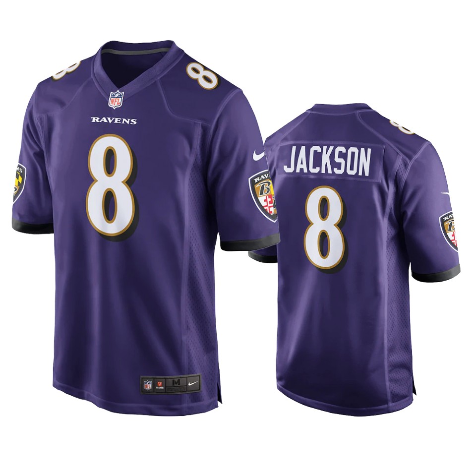 ravens lamar jackson purple game jersey  