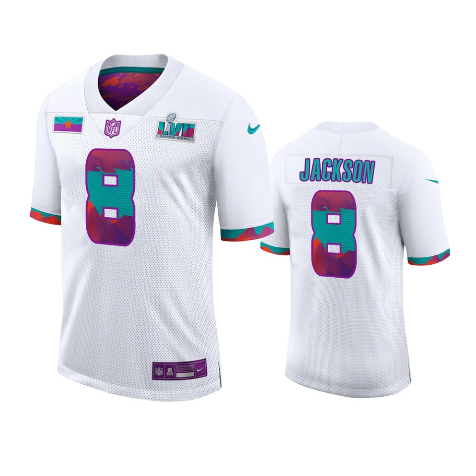 ravens lamar jackson white super bowl lvii jersey