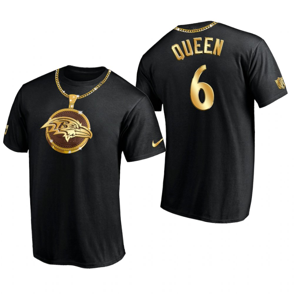 ravens patrick queen black swag chain t shirt