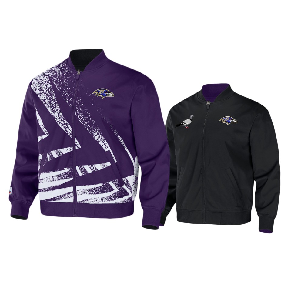 ravens purple staple reversible core jacket