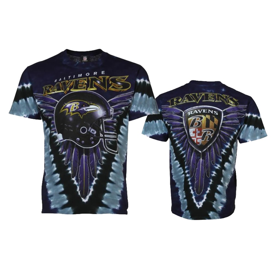 ravens purple tie dye v t shirt
