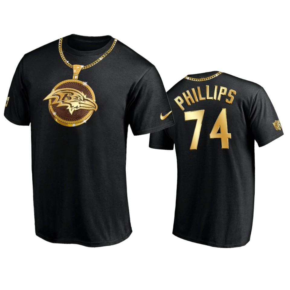 ravens tyre phillips black swag chain t shirt