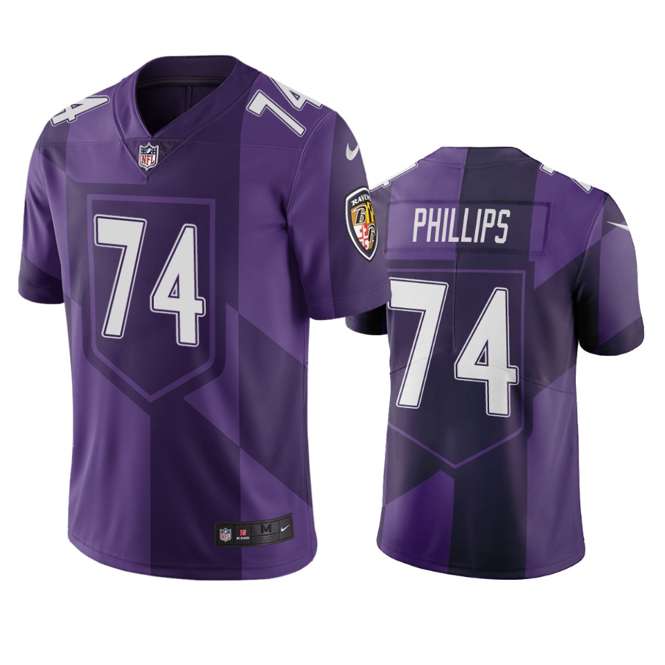 ravens tyre phillips purple city edition jersey
