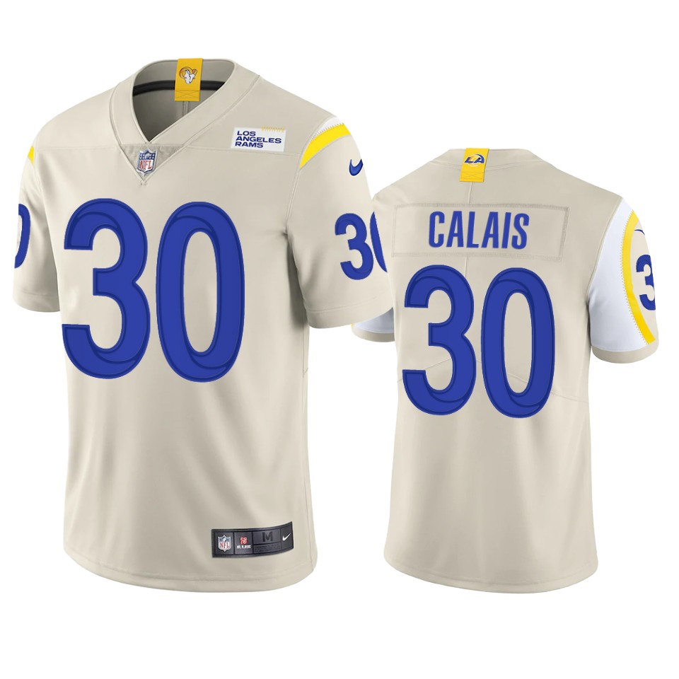 raymond calais rams bone vapor jersey