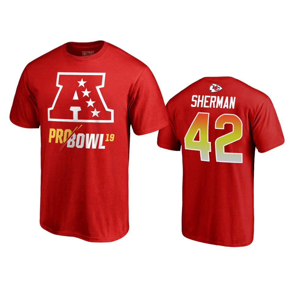red anthony sherman t shirt