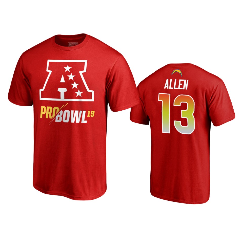 red keenan allen t shirt