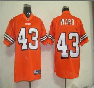 NFL jerseys cleveland browns 43 ward orange